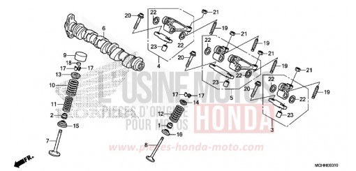 CAMSHAFT/VALVE (REAR) VFR1200XH de 2017